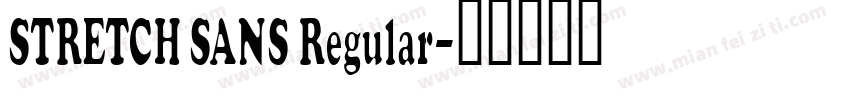 STRETCH SANS Regular字体转换